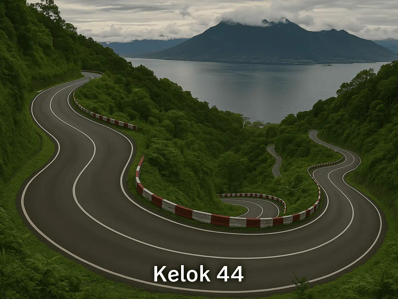 Kelok 44, Jalur Touring Memukau di Danau Maninjau